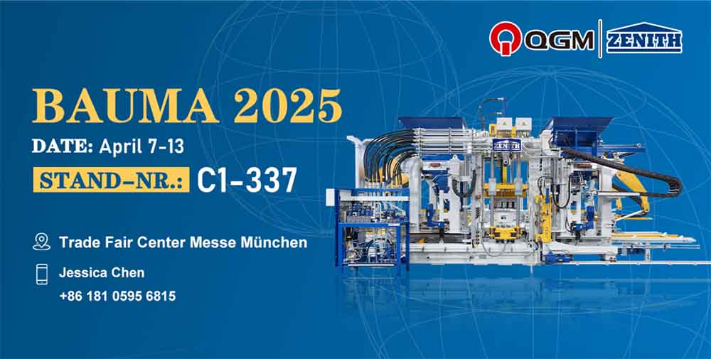 QGM brilla en Bauma 2025! El mundo se centra en la potencia de fabricación de ladrillos de 